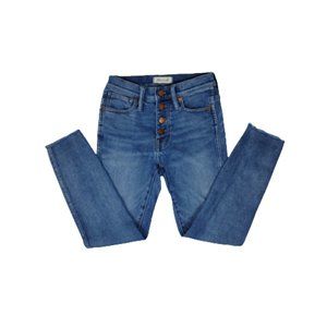 Madewell 10” Inch High Rise Skinny Denim Stretch Blue Jeans size 25P